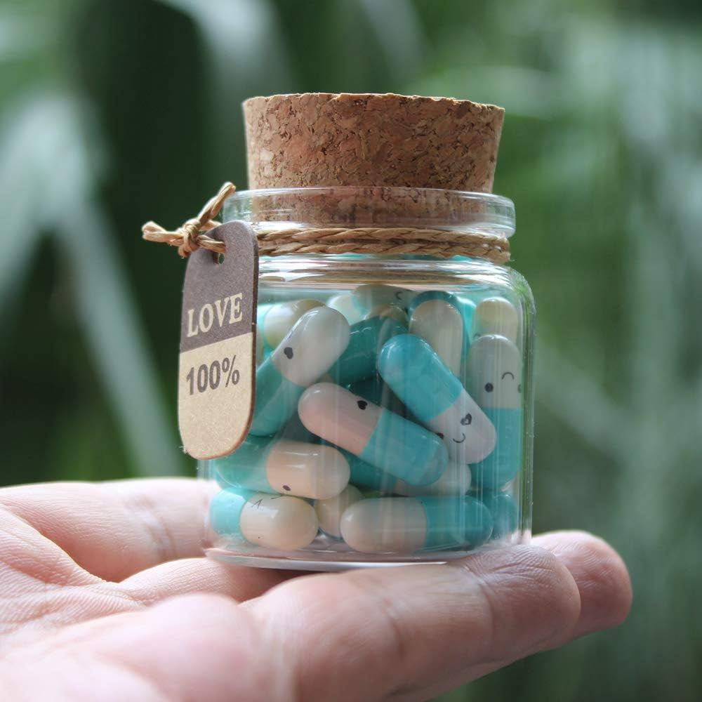25Pcs Capsule Notes Letter in a Bottle - Valentine'S Day Gifts for Him Her