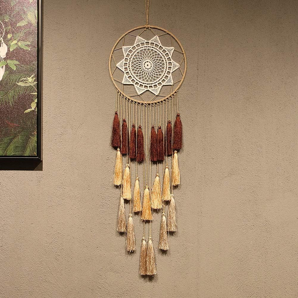 Macrame Dream Catcher Wall Hanging, Large Boho Room Decor