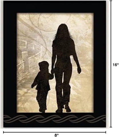 A Prayer for My Mom Traditional Wood Wall Plaque 8"X16" | Made in USA | Inspirational Christian Home Décor with Sentimental Verse for Mother | Faith-Based Decorative Sign for Living Room, Bedroom, Hallway